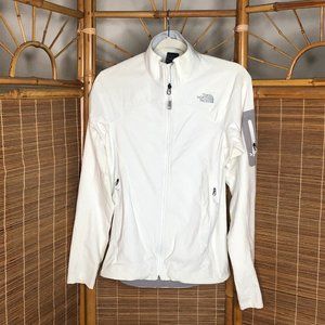 The North Face White and Gray Ski Jacket